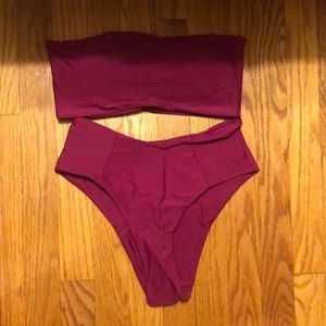 Maroon Swim Suit